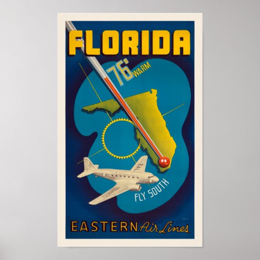 Florida USA Vintage Poster 1938 (Vorne)