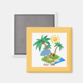 Florida Vacation Kühlschrank Magnet-Vorlage Magnet (Vorderseite/Rückseite)