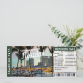 Florida Vacation Travel Gift Ticket (Stehend Vorderseite)