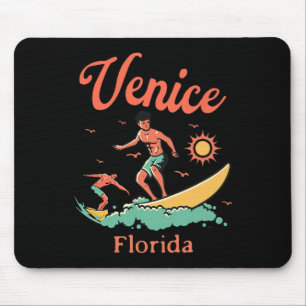 Florida Venice Fl Surfer Surfen Strand Angeln Pier Mousepad
