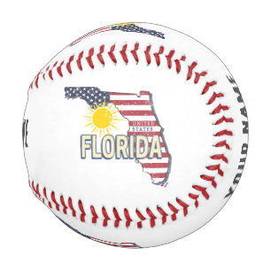 Florida Vereinigte Staaten Retro-Karte Vintage USA Baseball