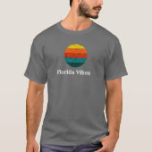 Florida Vibes Retro Sunset USA T - Shirt (Vorderseite)