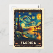 Florida | Vincent Van Gogh Inspiriert Postkarte (Vorne/Hinten)