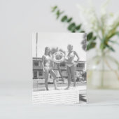 Florida Vintag Bikini Foto Postkarte (Stehend Vorderseite)