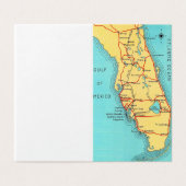 Florida Vintag farbige Mitteilungskarten (Außenseite Aufgefaltet)