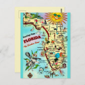 Florida Vintag Fun Postkarte (Vorne/Hinten)