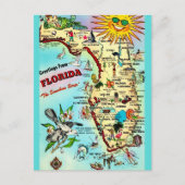 Florida Vintag Fun Postkarte (Vorderseite)