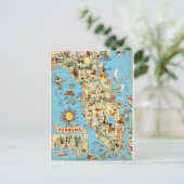 Florida Vintag Funny Postcard Postkarte (Stehend Vorderseite)