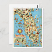 Florida Vintag Funny Postcard Postkarte (Vorne/Hinten)