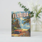 Florida Vintag Postkarte (Stehend Vorderseite)