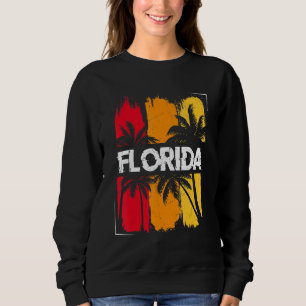 Florida Vintag Retro Tropical Summer FL Miami Flo Sweatshirt