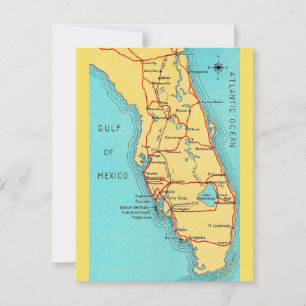 Florida Vintage Karte
