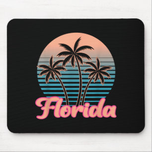 Florida Vintage-Palme Sonnenuntergang Trocal Somme Mousepad