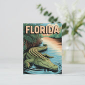 Florida Vintage Postkarte (Stehend Vorderseite)