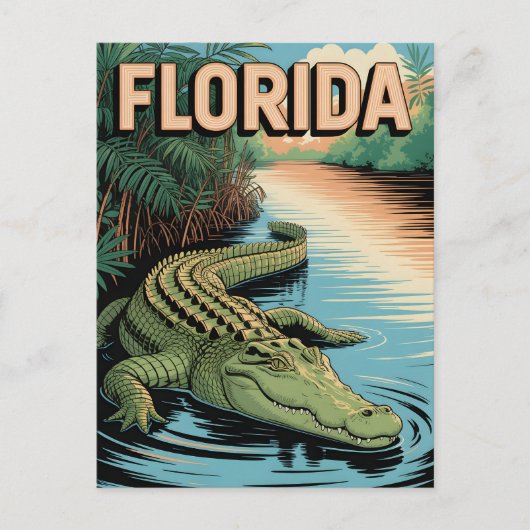 Florida Vintage Postkarte (Vorderseite)