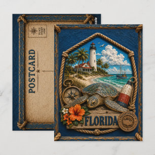 Florida Vintage Reise Postkarte