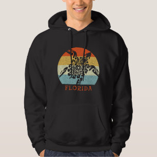 Florida Vintage Retro Stammes-Schildkröte Urlaub Hoodie