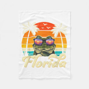 Florida Vintage Sonnenuntergang Trocal Sommerurlau Fleecedecke
