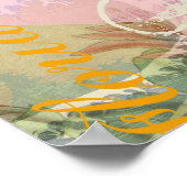 Florida Vintage Travel Beach Seashell Muschel Art Poster (Ecke)