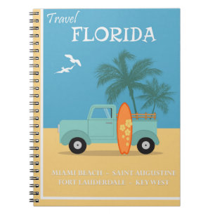 Florida Vintage Travel Notizblock