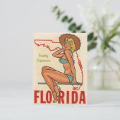 FLORIDA VINTAGE TRAVEL POSTCARD POSTKARTE (Stehend Vorderseite)