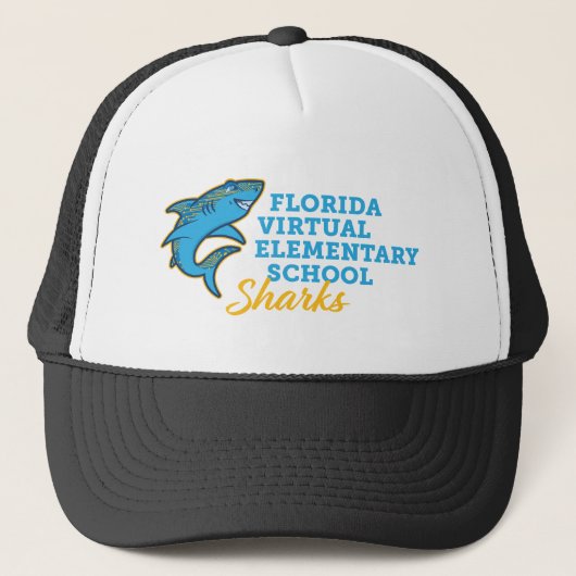 Florida Virtual Elementary School Sharks Truckerkappe (Vorderseite)