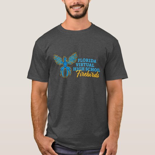 Florida Virtual High School Firebird, dunkelgrau T-Shirt (Vorderseite)