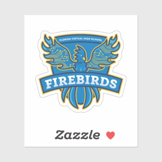 Florida Virtual High School Firebird Sticker (Blatt)