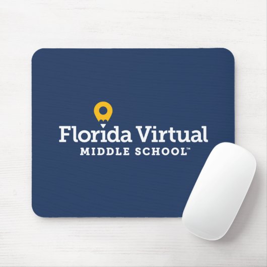 Florida Virtual Middle School-Mauspad (Navy) Mousepad (Mit Mouse)