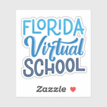Florida Virtual School Hand Letter Sticker