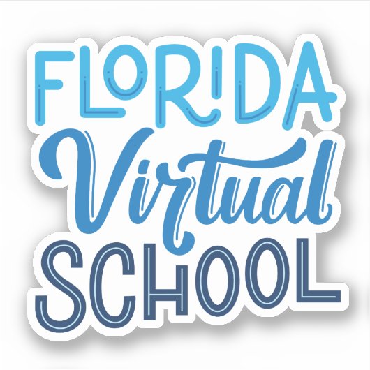 Florida Virtual School Hand Letter Sticker (Vorderseite)