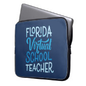 Florida Virtual School Lehrer Handlettering Laptopschutzhülle (Vorderseite Links)