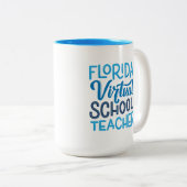 Florida Virtual School Lehrer, Handlettering Zweifarbige Tasse (VorderseiteRechts)