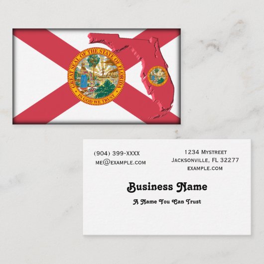 Florida-Visitenkarte Visitenkarte (Vorne/Hinten)