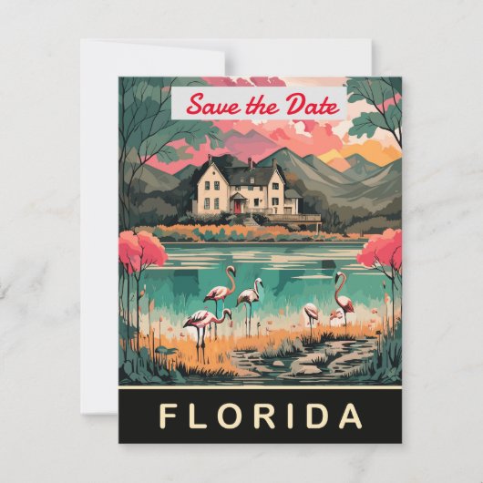 Florida, Vögel an der Küste, Save The Date (Vorderseite)