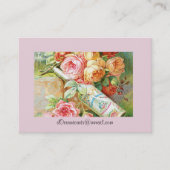 Florida Water Köln mit Cabbage Rose Visitenkarte (Vorderseite)