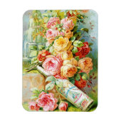 Florida Water Parfüm Label mit Cabbage-Rose Magnet (Vertikal)