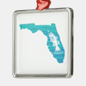 Florida Wave Fishing Ornament Aus Metall (Links)