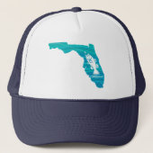 Florida Wave Fishing Truckerkappe (Vorderseite)