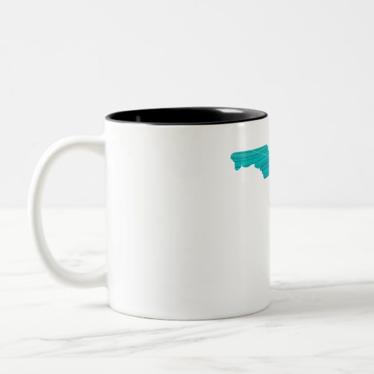 Florida Wave Fishing Zweifarbige Tasse (Links)