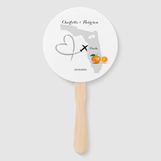 Florida Wedding Destination Fächer (Vorderseite)