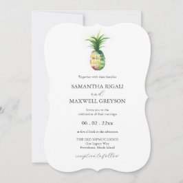 Florida Wedding Invitations Watercolor Pineapple Einladung