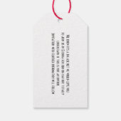 Florida Wedding speichert das Datum Geschenkanhänger (Rückseite)