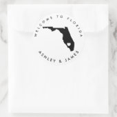 Florida Wedding Welcome Sticker für Leckerei Box B (Tasche)