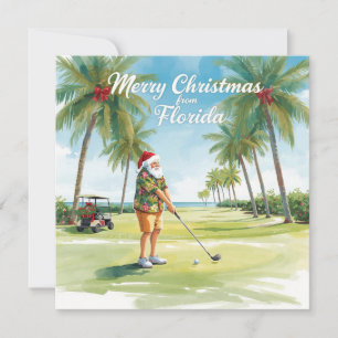 Florida Weihnachten  Santa Golf spielen 