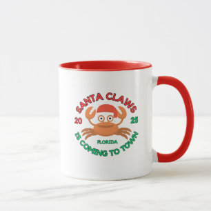 Florida Weihnachts-Kaffeetasse Santa Claws Tasse