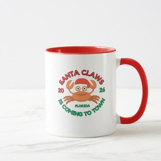 Florida Weihnachts-Kaffeetasse Santa Claws Tasse (Rechts)