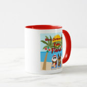 Florida Weihnachtskaffee-Tasse Tasse (VorderseiteRechts)