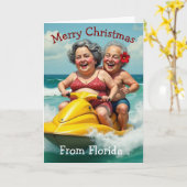 Florida Weihnachtskarte Karte (Gelbe Blume)