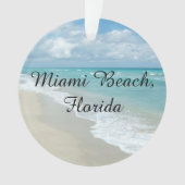 Florida-Weihnachtskundengerechter Miami Ornament (Vorderseite)
